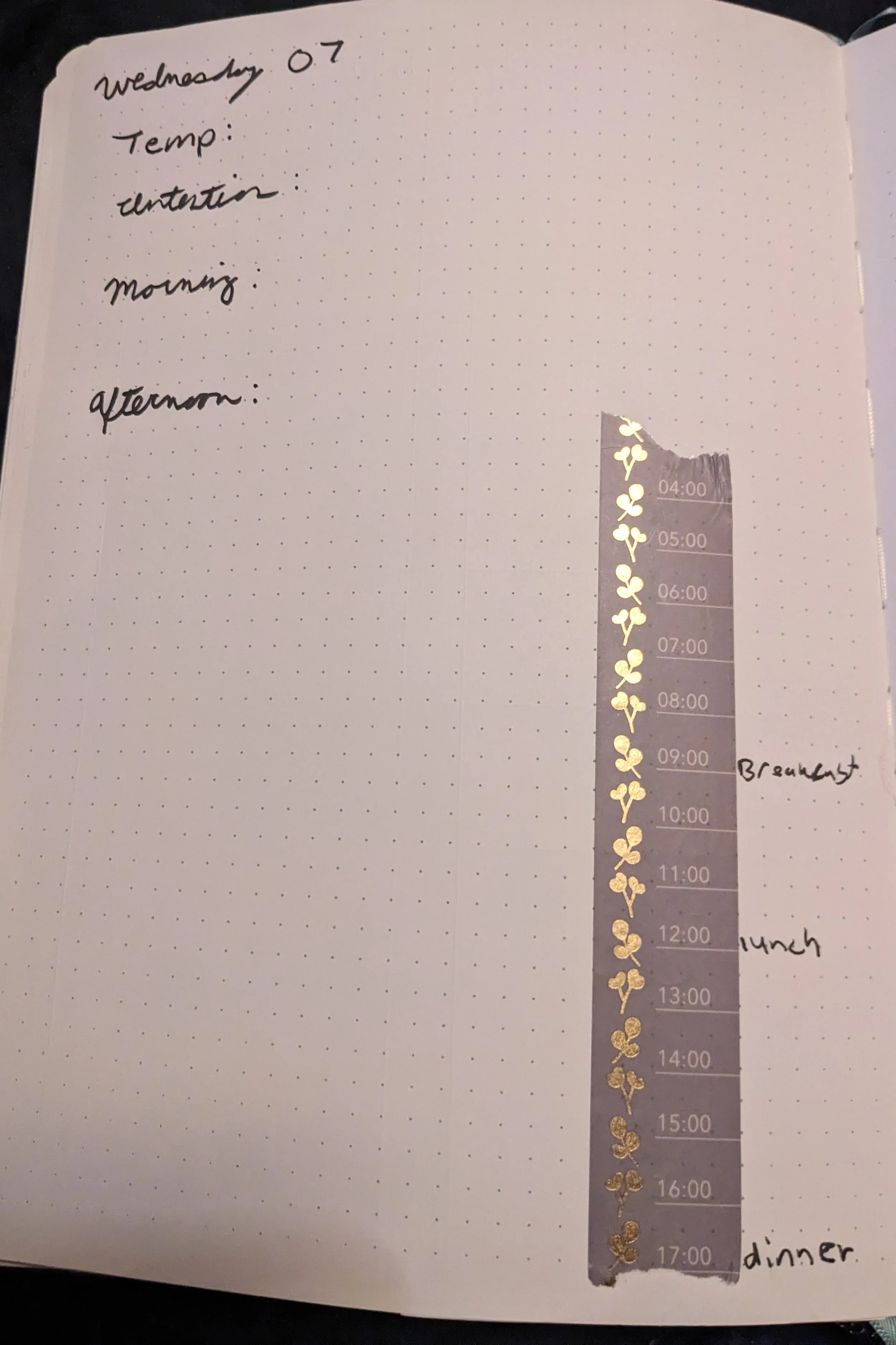 bullet journal daily memory keeping spread